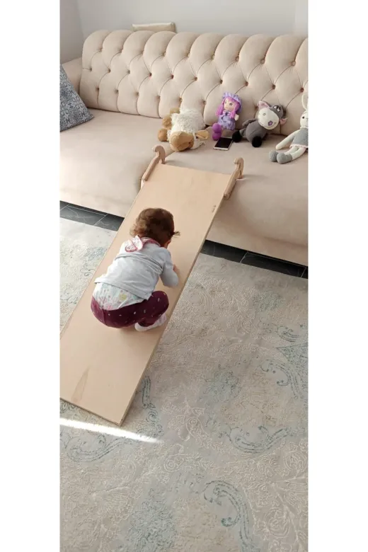 domba Ahz202128 Ahşap Tırmanma Rampası Ve Kaydırak