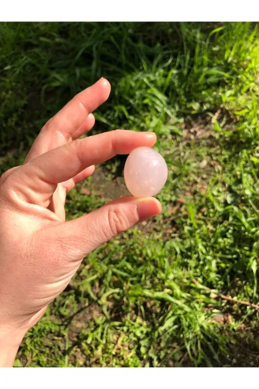 DORA DD00PEM162 Pembe Kuvars Doğal Taş Tamburlanmış Parça - Adet