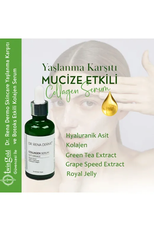doremodam TWNGg-OC02005-1-Vr Dr. Rena Dermo Skincare Kolajen Serum Hyalüronik Asit Anti-Wrinkle-Nemlendirici 50 Ml