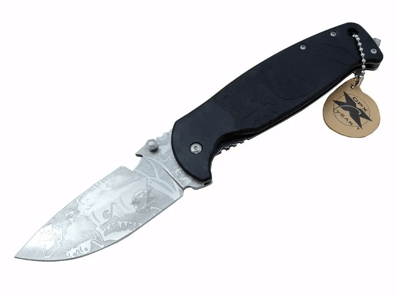 Dpx Gear Hst-1238 Desenli Outdoor Çakı 23,5 Cm - Açacaklı, Cam Kırma Perçinli, Kılıflı