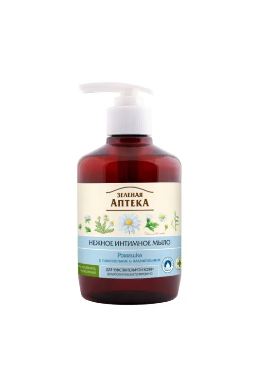Dr. Sante 4823015907814 Green Pharmacy Bitkisel Papatyalı Hassas Ciltler Için Intim Hijyen Jeli 370 Ml