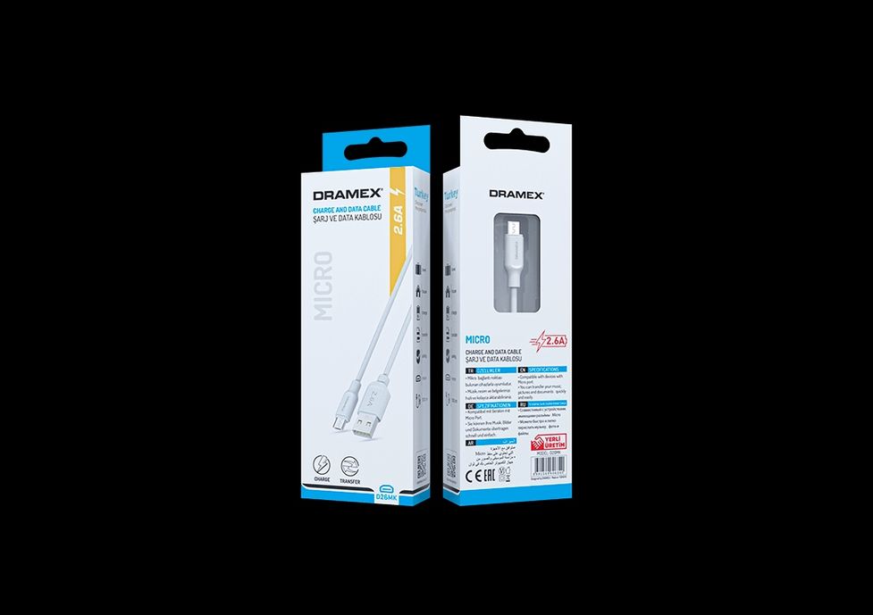 Dramex D26Mk 2,6A, Micro Şarj Kablosu