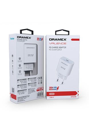 Dramex Dpd20B Valence 20W Pd Type-C Çıkışlı Hızlı Şarj Adaptörü