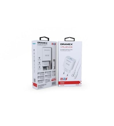 Dramex Dpd20L 20W Pd Lightning Kablolu Type-C Şarj Adaptörü