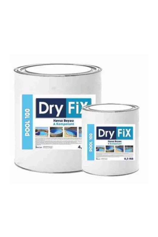 Dryfix DRYFİXPOOLMAVİ Pool 100 Havuz Boyası Mavi 4,5 Kg/set