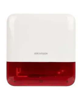 DS-PS1-E-WE HARİCİ TİP KABLOSUZ ALARM SİRENİ (KIRMIZI)