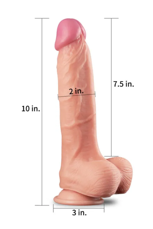 Dual Layer Platinum Silicone Cock