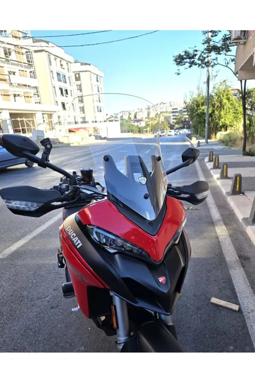 Ducati Multistrada V2 Ön Cam 2022-2026 Model 60cm Şeffaf Renkli 4mm
