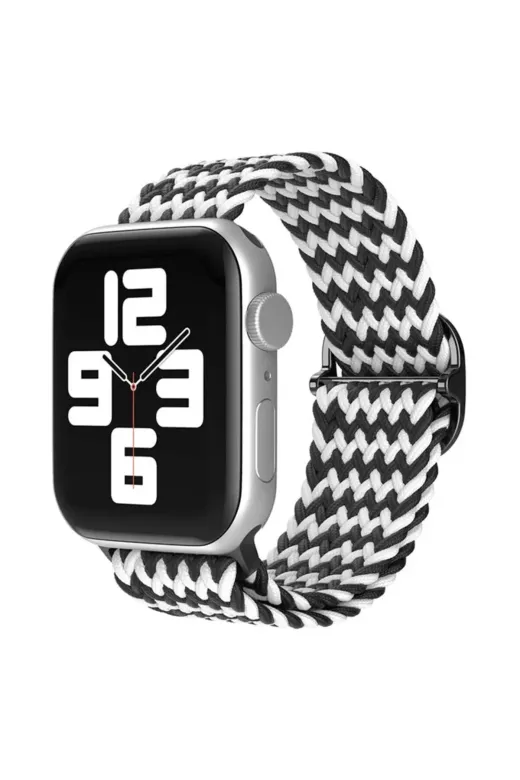 Dunai Store 8683140500788 Mey İthalat® Watch 38Mm Star Kordon - Zigzag Siyah-Beyaz