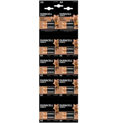 Duracell Alkalin 1.5 Volt Aa 20’li Kalem Pil Lr6/mn150