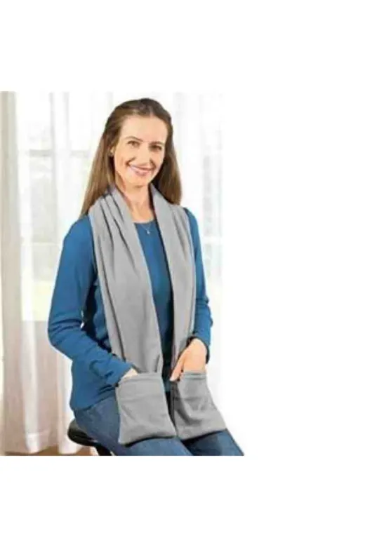 Durbuldum nitaANKA-8120564937 Thermal Fleece Scarf Termal Cepli Atkı Asorti