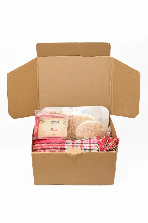 Dusset 716706862100 Banyo Ve Hamam Seti , Peştemal , Doğal Sabun , Kese Ve Lif Içerikli Hediyelik Banyo Seti