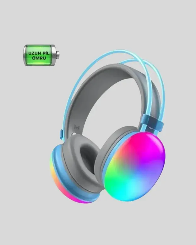 Düşük Gecikmeli Bluetooth 5.3 Gang Kulaklık – RGB Işıklı