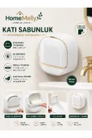 Duvara Monte Edilebilen Kapaklı Katı Sabunluk