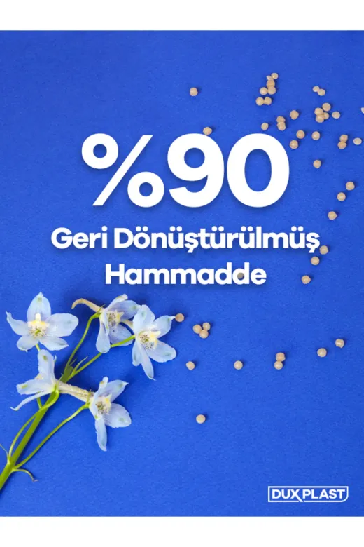 DuxPlast COB-2305 Bağcıklı Çöp Torbası - Orta Boy Çilek Kokulu 55X63 Cm - 5 Paket - 5X15= 75 Adet