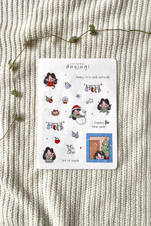 Duyjugi DYJG0000060 Yılbaşı Sticker Sayfası