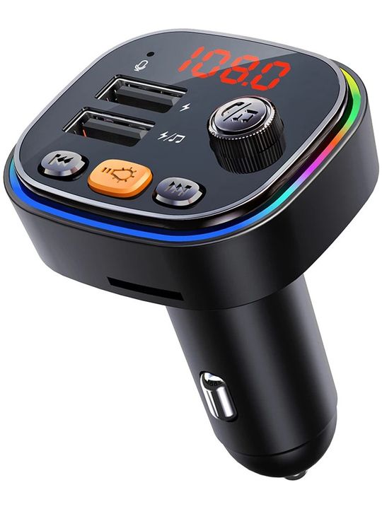 DVIP 60T9HOlMiI Fm Araç Transmitter Usb Bluetooth Sd Card Müzik Radyo Mikrofon Araç Içi Çakmaklık Şarj Ses Cihazı