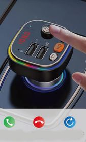 DVIP 60T9HOlMiI Fm Araç Transmitter Usb Bluetooth Sd Card Müzik Radyo Mikrofon Araç Içi Çakmaklık Şarj Ses Cihazı