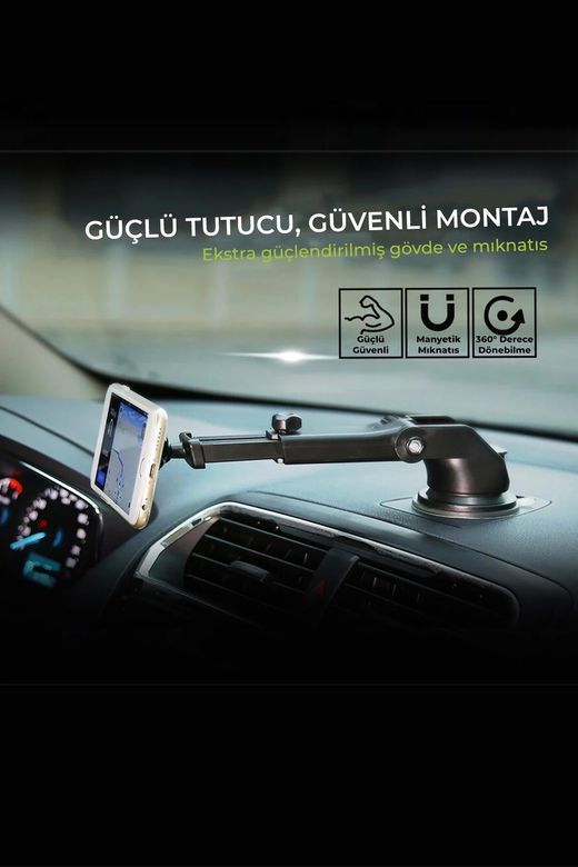 Dvip Araba İçi Manyetik Mıknatıslı Cep Telefon Tutucu Lj-005