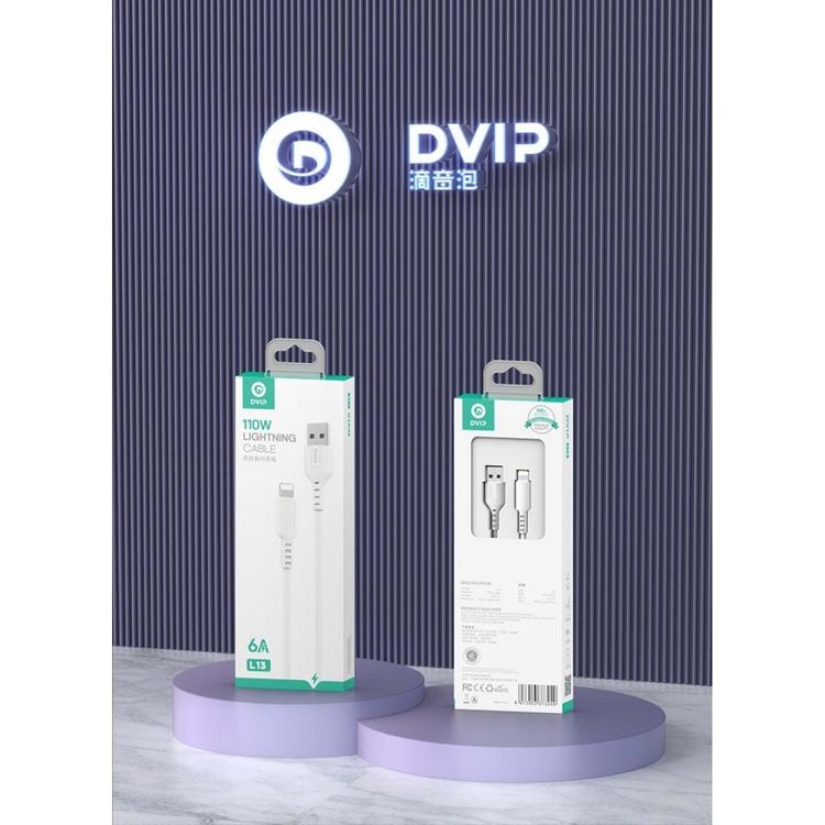 DVIP Dvıp L13 6A 110W Usb-A To Lightning Data Ve Hızlı Şarj Kablosu