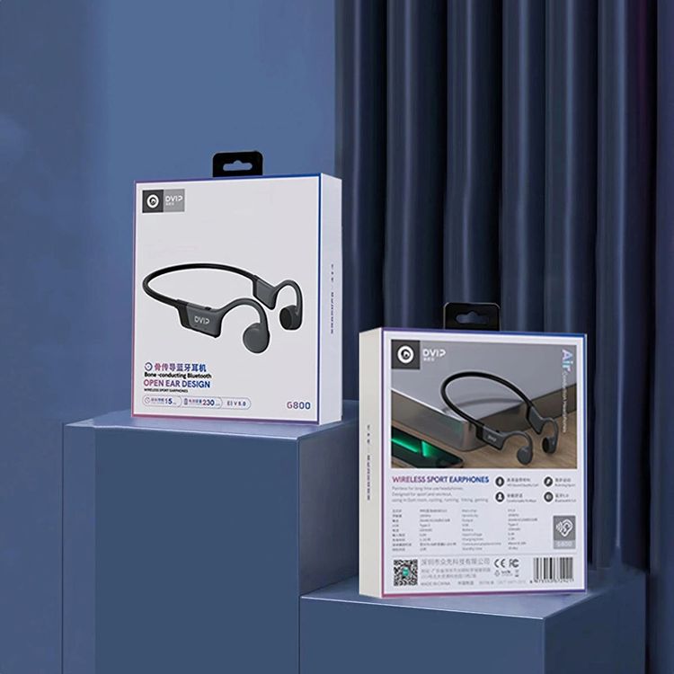 Dvip G800 Kemikten Ses İleten Bluetooth Sports Kulaklık 5.0 Siyah