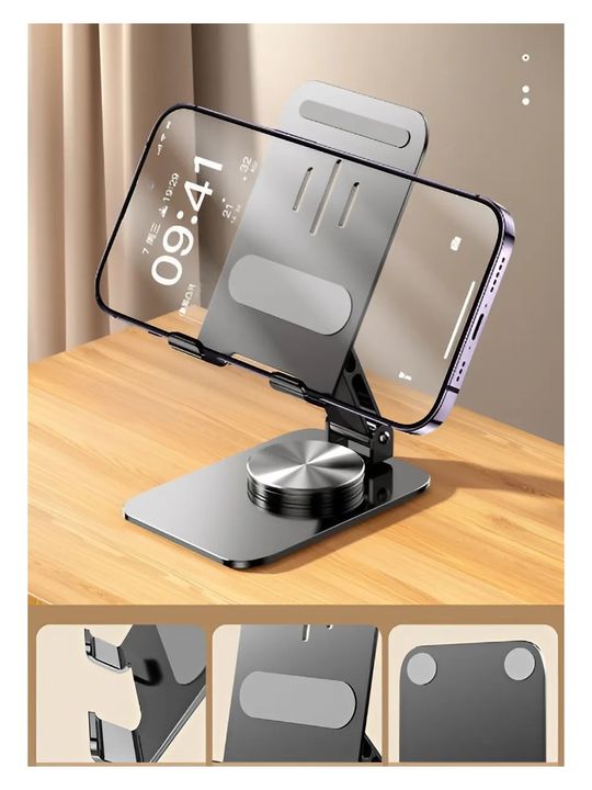 Dvip K-18 Metal Masaüstü Telefon Tutucu Tablet Standı Katlanabilir