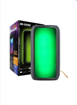Dvip Ms-2201Bt  Aux/usb/tf Kart Giriş Rgb Led Işıklı Bluetooth Hoparlör
