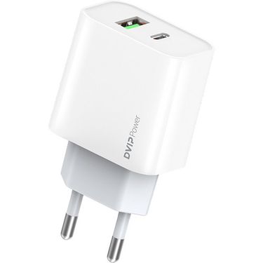 Dvip N30 20W Type-C Pd + Usba Quick Charger Çift Çıkışlı Şarj Aleti Başlığı