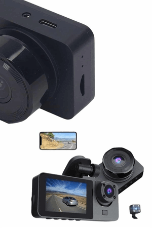 Dvr Araç İçi Kamera Hareket Algılayabilen 1080p Carplay Video Kaydedici