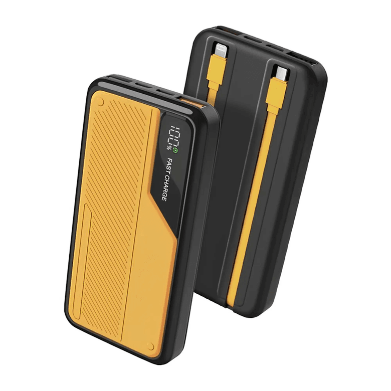 DY-42 10000 Mah Hızlı Şarj Özellikli Aynı Anda 4 Cihazı Şarj Edebilen Pd Kendinden Kablolu Powerbank