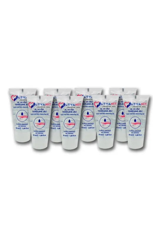 DZNFKTN30 8 Adet 50 Ml Tüp Jel Devanit Dezenfektan - El Temizleme Jeli