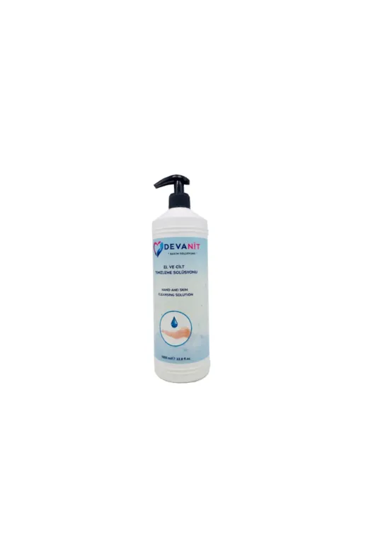 DZNFKTN78 12 Adet 1000 Ml Solüsyon Devanit Dezenfektan El Temizleme Jeli