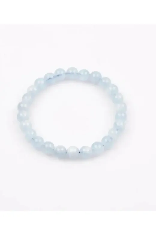 Ecelike 291 Aquamarin Küre Kesim Bileklik 6 Mm