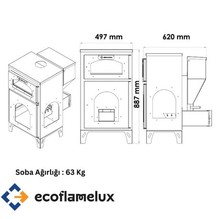 Ecoflame Lux Pelet Soba