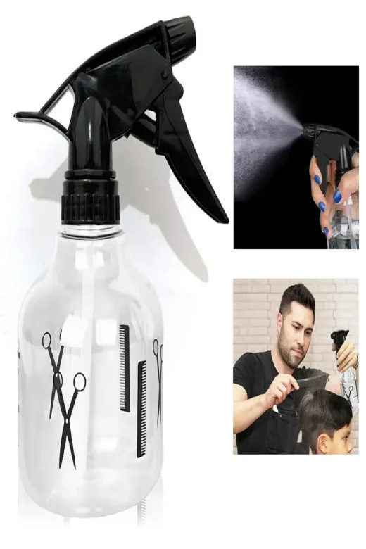 EGATOPTAN PFAAKP9730694 Profesyonel Berber Kuaför Sprey Tetikli Püskürtücü Şeffaf Boş Fısfıs Şişe Plastik  250 Ml-Bf102