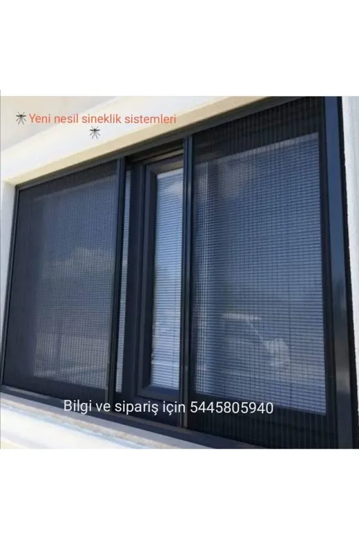 EKOLSHOP EKL001 Ekol Sineklik Plise Sineklik Pencere Sineklik Pileli Sürgülü 0X90-0X220 Beyaz
