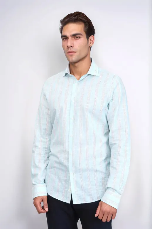 Ekose Desenli Yeşil Slim Fit Gömlek - Wessi - XL / Yeşil