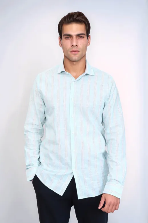 Ekose Desenli Yeşil Slim Fit Gömlek - Wessi - XXL / Yeşil