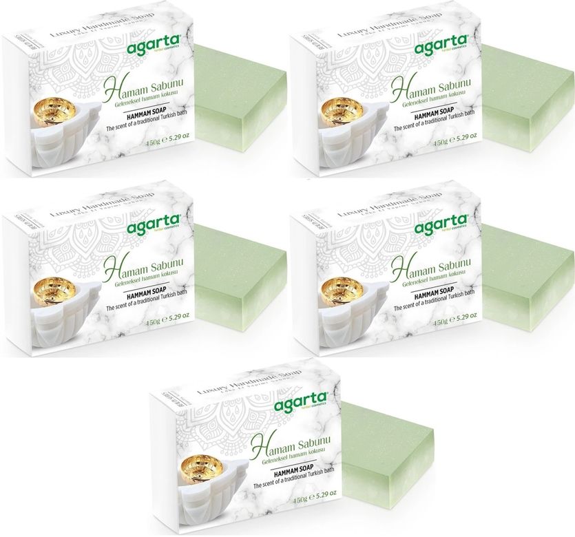 El Yapımı Doğal Sabun 150GR Hamam (5 Li Set)