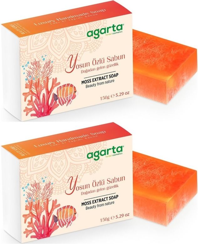 El Yapımı Doğal Sabun 150GR Yosun Özlü (2 Li Set)