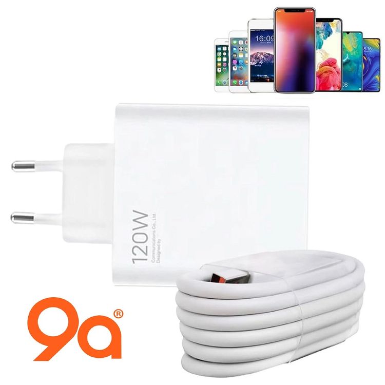 ElectraCore 9a Type-C 120w Type-C 120W Hızlı Şarj Cihazı Şarj Aleti Kablo + Adaptör Hızlı Turbo Şarj Aleti Ürün Uyumludur