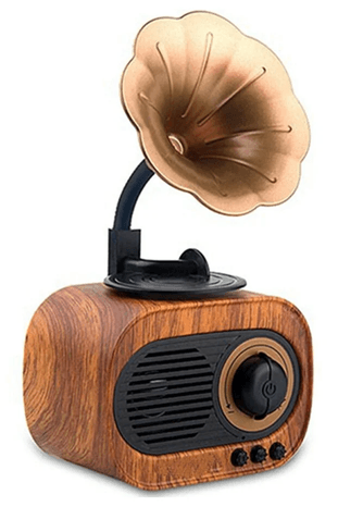 ElectraCore WOPoQsa2fd B5 Nostaljik Mini Gramafon Radyo Usb Aux Bluetooth Radyo Yüksek Ses Kalitesi