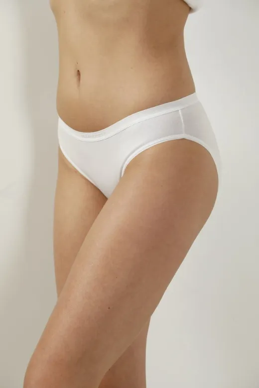 Elegant 2850-YH Kadın Beyaz Bambu Bikini Külot 4'lü