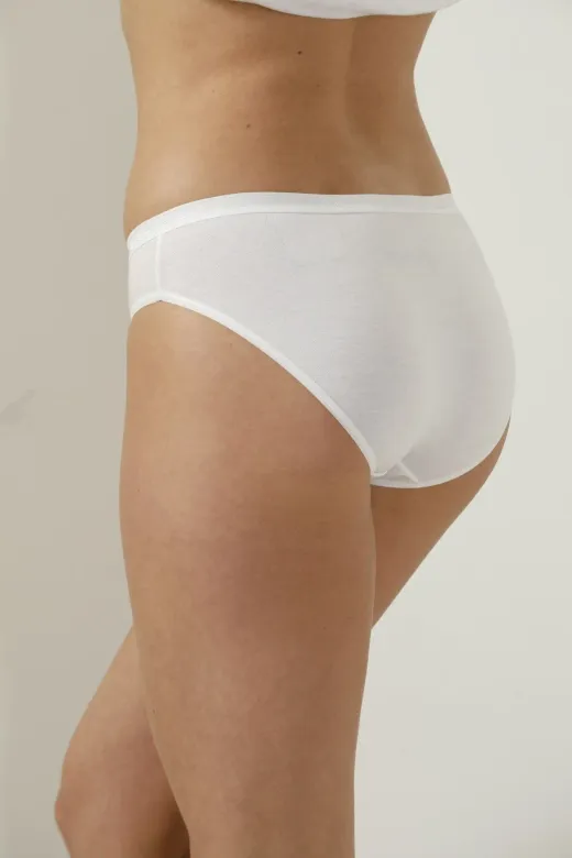 Elegant 2850-YH Kadın Beyaz Bambu Bikini Külot 4'lü
