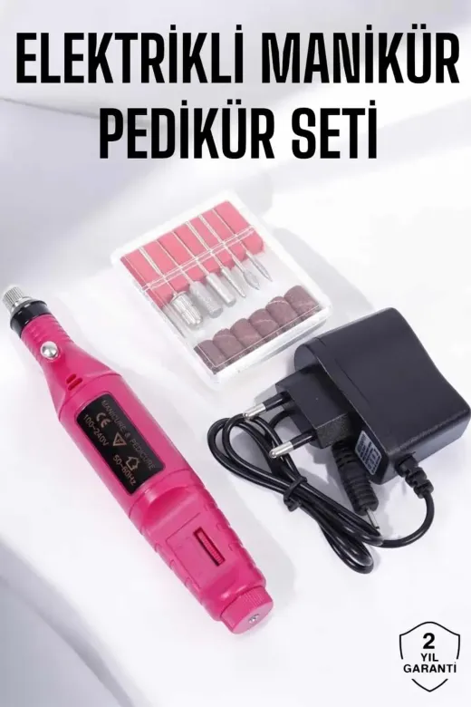 Elektrikli Manikür Pedikür Törpü Seti Protez Tırnak Nasır Tezleyici