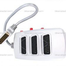 Elektromer 11008 3 Lü Anahtarlı Scart Çoğaltıcı