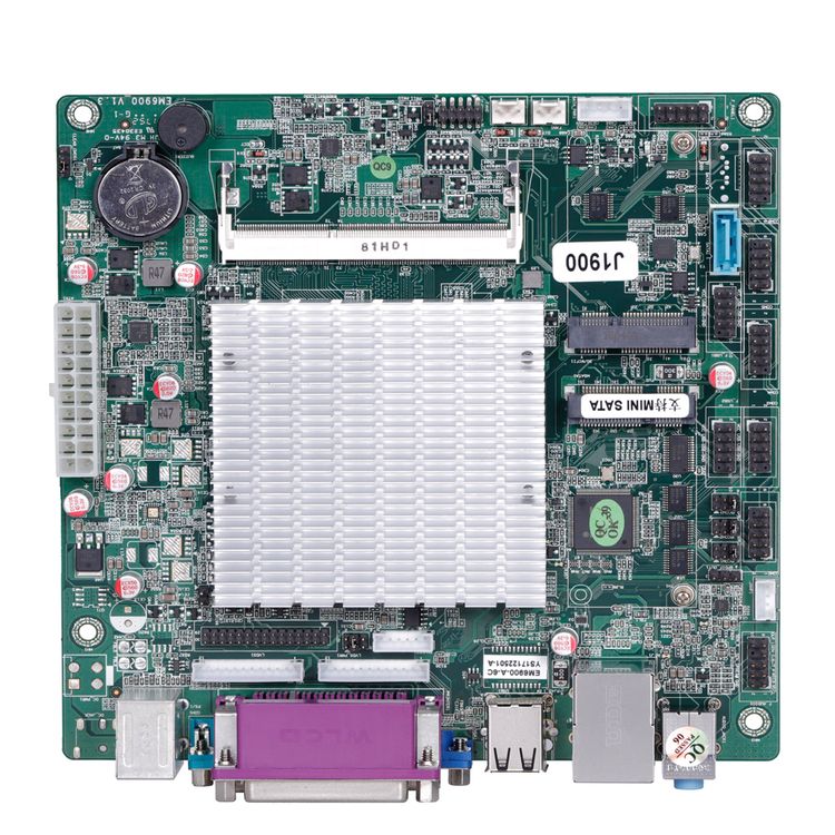 Elsky EM6800-2COM Intel Celeron J1800 Fansız Endüstriyel Mini ITX Anakart
