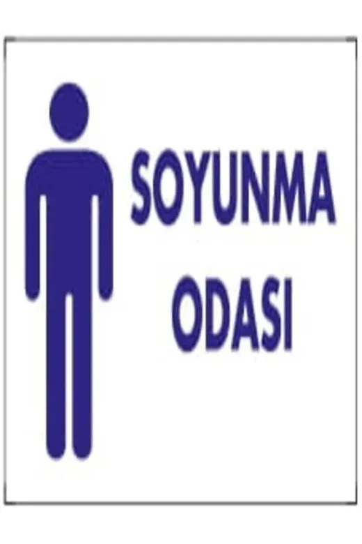 Emek İkaz Levhaları EMEK1803 Soyunma Odası Erkek Uyarı/ikaz Levhası