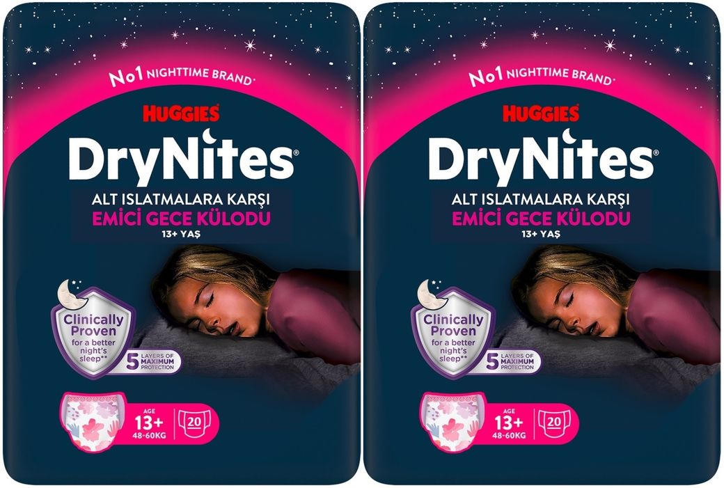 Emici Gece Külodu/Külot Bez Kız 13+ Yaş X Large 40 Adet Mega Pk