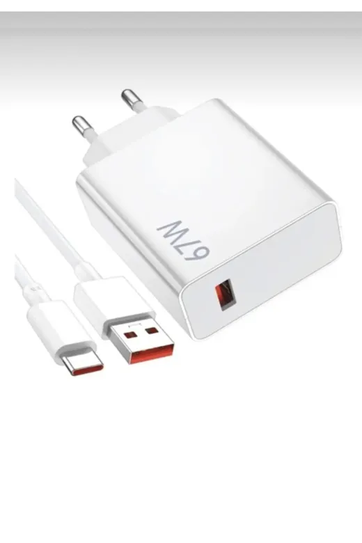 EMİN ENSAR HOME emin67w (Turbo Saniyeli)Xiaomi Redmi Note 11/11Pro/12/12 Pro/ 13/13Pro Uyumlu 4G Sarj Aleti 67Watt Set